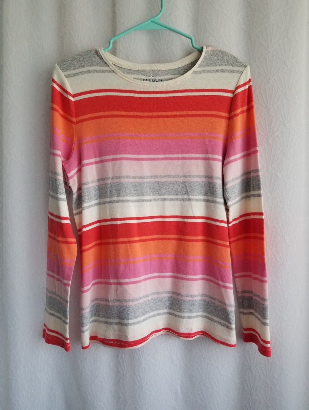 Talbots Striped Long Sleeve Blouse M